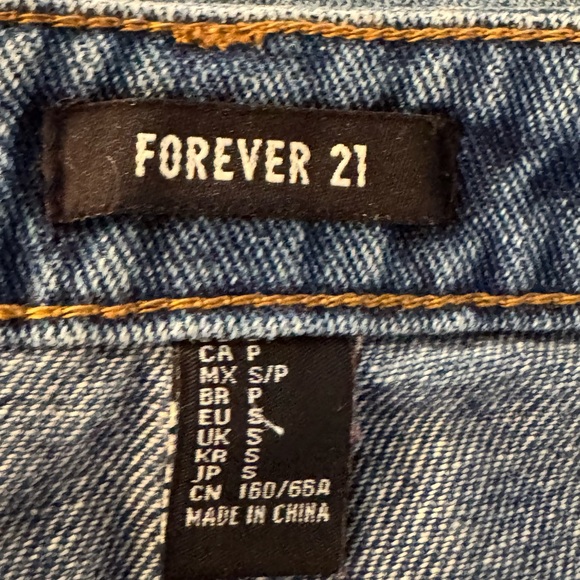 Forever 21 Dark Blue Denim Mini Skirt - Picture 3 of 3